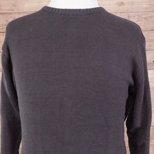 NWT BURRYLANE FOR MEN GREY CREW NECK COTTON SWEATER‎ MENS SIZE M MEDIUM NEW!